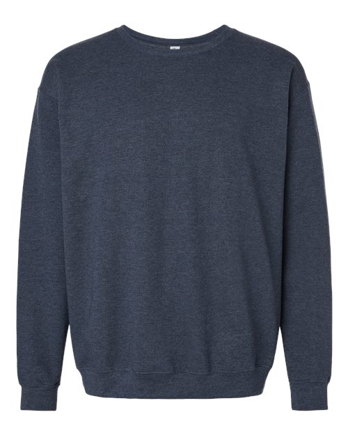 Unisex Crewneck Fleece — Heather Navy