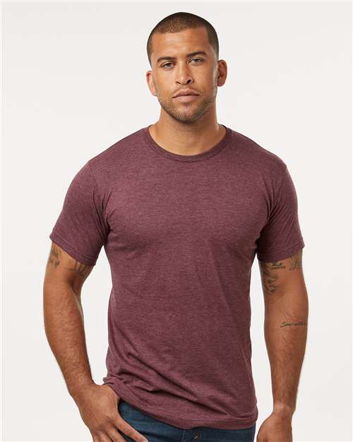Fine Jersey T-Shirt — Heather Burgundy