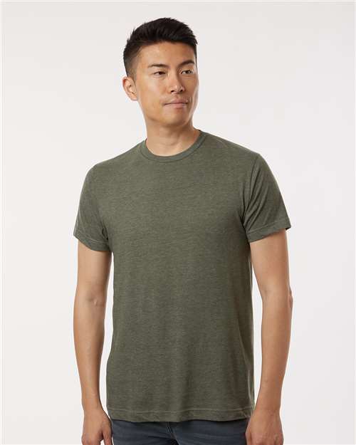 Fine Jersey T-Shirt — Heather Military Green
