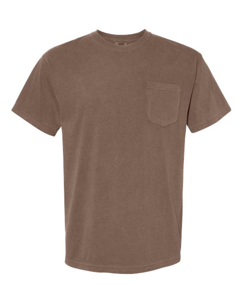 Unisex Garment-Dyed Heavyweight Pocket T-Shirt — Espresso