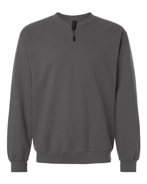 Unisex Softstyle® Midweight Quarter-Zip Sweatshirt — Charcoal
