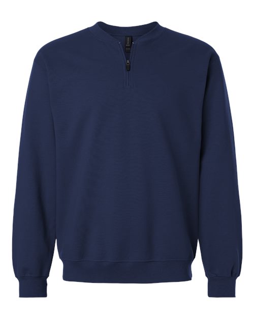Unisex Softstyle® Midweight Quarter-Zip Sweatshirt — Navy