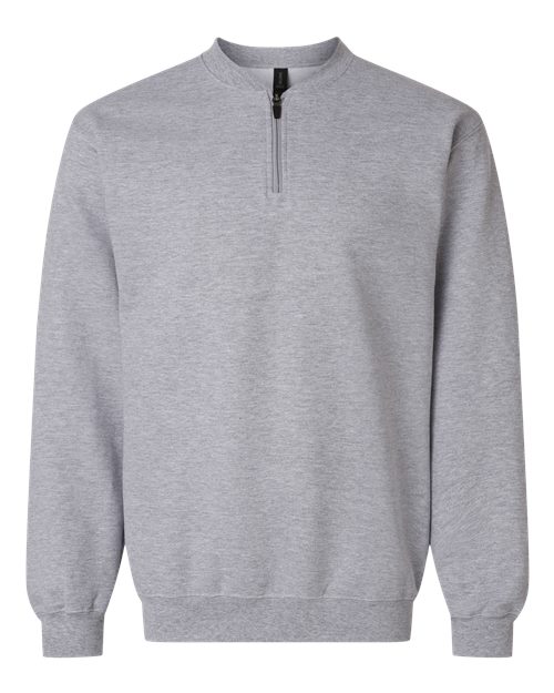 Unisex Softstyle® Midweight Quarter-Zip Sweatshirt — Sport Grey