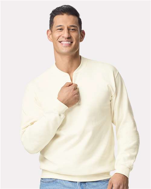 Unisex Softstyle® Midweight Quarter-Zip Sweatshirt — Off White