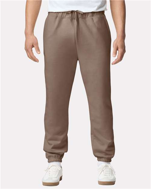 Unisex Softstyle® Midweight Pocket Sweatpants — Brown Savana