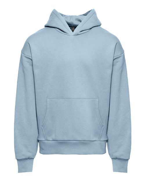 Unisex Heavyweight Fleece Hoodie Sweatshirt — Stonewash Denim
