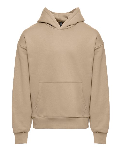 Unisex Heavyweight Fleece Hoodie Sweatshirt — Tan