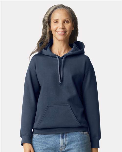Unisex Softstyle® Midweight Hooded Sweatshirt — Blue Dusk