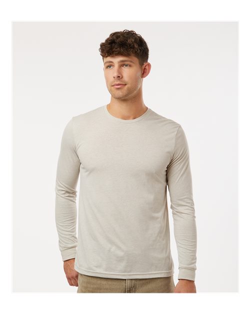 Unisex CVC Long Sleeve Tee — Sand