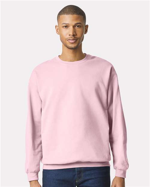 Unisex Softstyle® Midweight Crewneck Sweatshirt — Light Pink