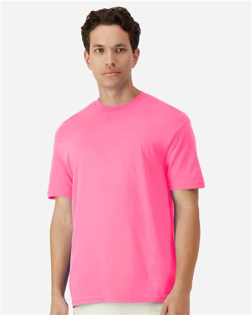 Unisex Light Cotton T-Shirt — Safety Pink