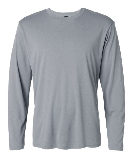 Unisex Pro-Lock Performance Long Sleeve T-Shirt — Heather Steel