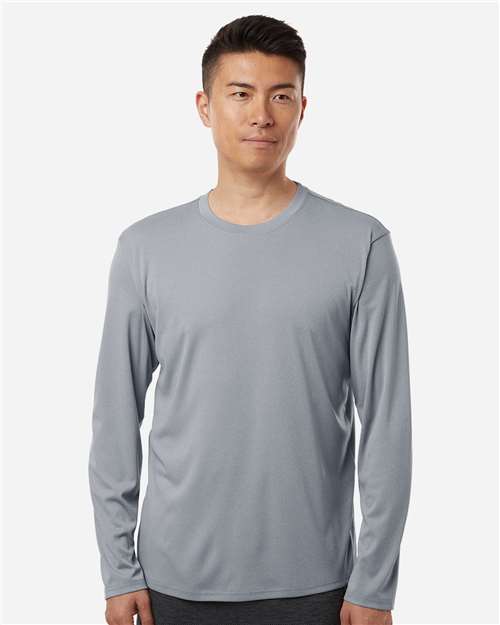 Unisex Pro-Lock Performance Long Sleeve T-Shirt — Heather Steel