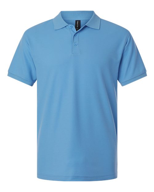 Men's Pique Polo — Carolina Blue