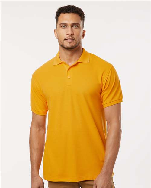 Men's Pique Polo — Gold