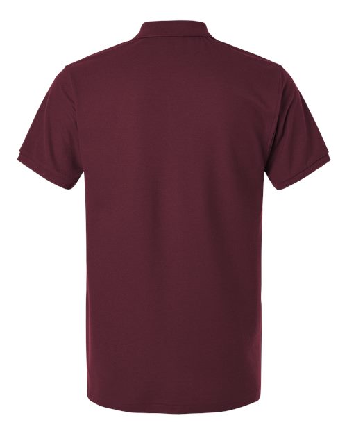 Men's Pique Polo — Maroon