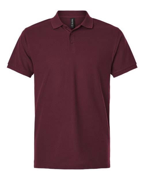 Men's Pique Polo — Maroon