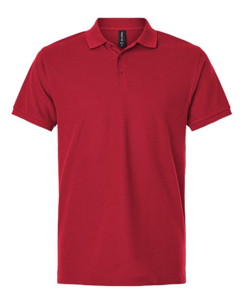 Men's Pique Polo — Red