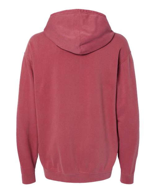 Unisex Garment-Dyed Lightweight Hooded Sweatshirt — Crimson