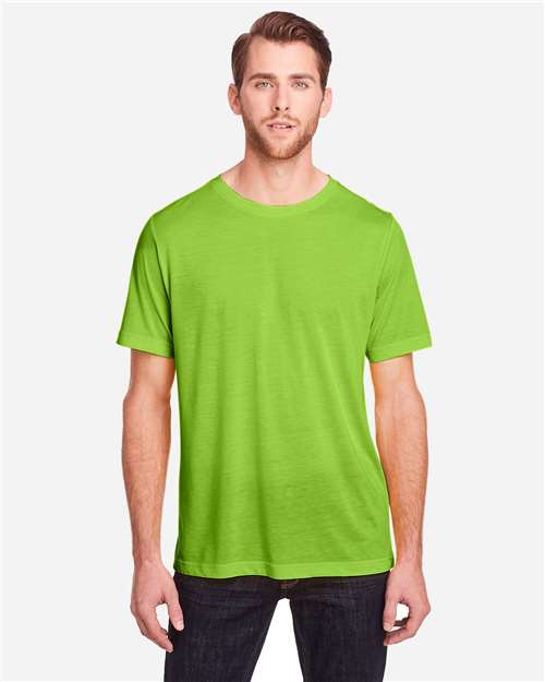 Unisex Fusion ChromaSoft™ Performance T-Shirt — Acid Green