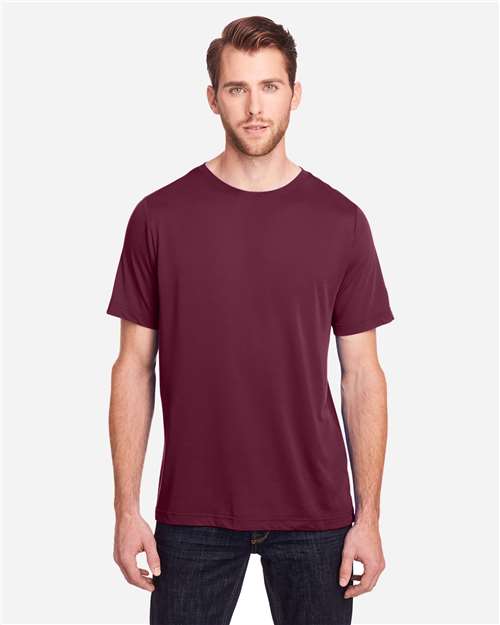 Unisex Fusion ChromaSoft™ Performance T-Shirt — Burgundy