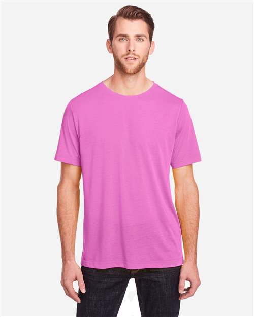 Unisex Fusion ChromaSoft™ Performance T-Shirt — Charity Pink