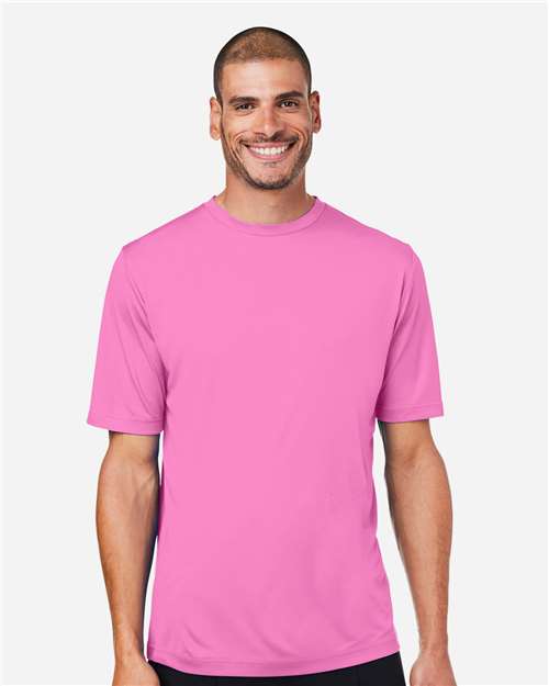 Unisex Capital Performance T-Shirt — Charity Pink