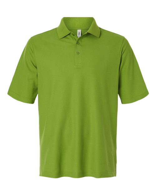 Men's Resolve CVC Performance Pique Polo — Acid Green