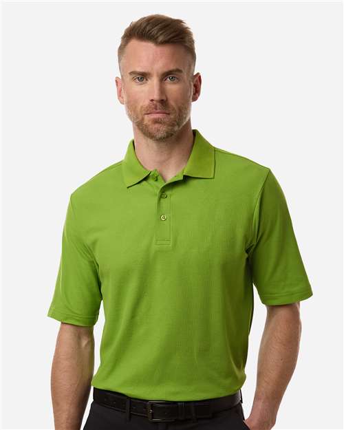 Men's Resolve CVC Performance Pique Polo — Acid Green