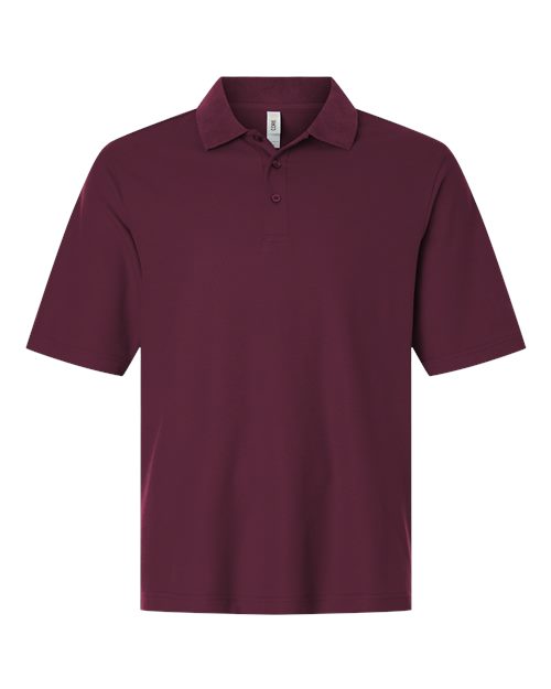 Men's Resolve CVC Performance Pique Polo — Burgundy