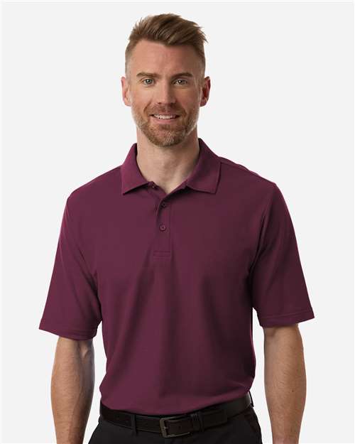 Men's Resolve CVC Performance Pique Polo — Burgundy