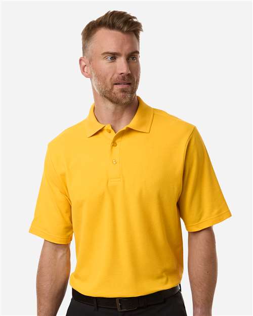 Men's Resolve CVC Performance Pique Polo — Campus Gold