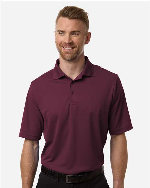 Men's Nova Performance Pique Polo — Burgundy
