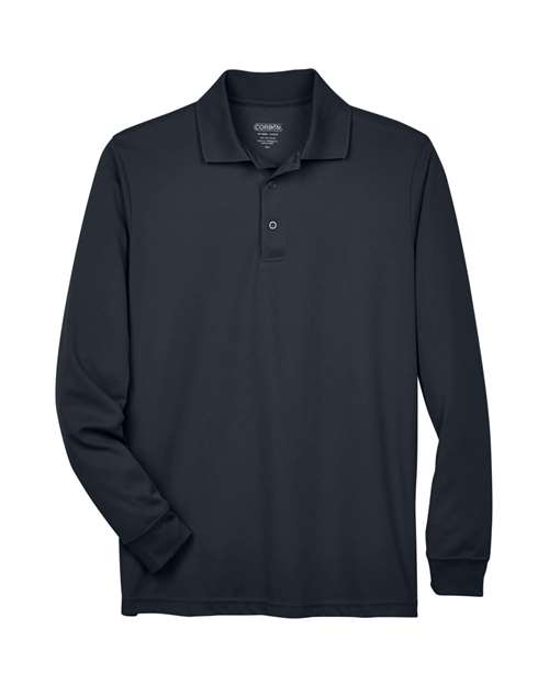 Men's Pinnacle Performance Long Sleeve Piqué Polo — Carbon