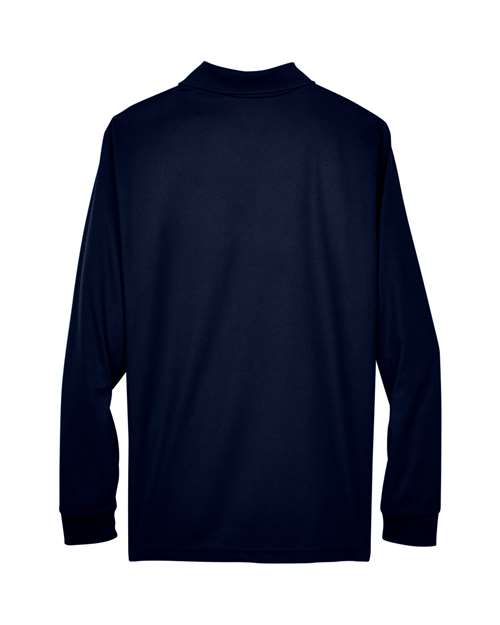 Men's Pinnacle Performance Long Sleeve Piqué Polo — Classic Navy