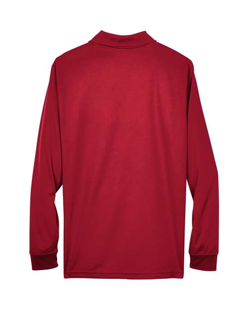 Men's Pinnacle Performance Long Sleeve Piqué Polo — Classic Red