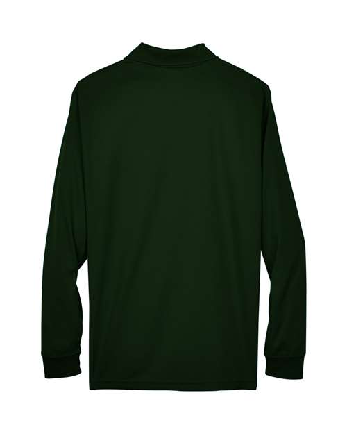 Men's Pinnacle Performance Long Sleeve Piqué Polo — Forest