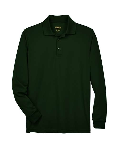 Men's Pinnacle Performance Long Sleeve Piqué Polo — Forest