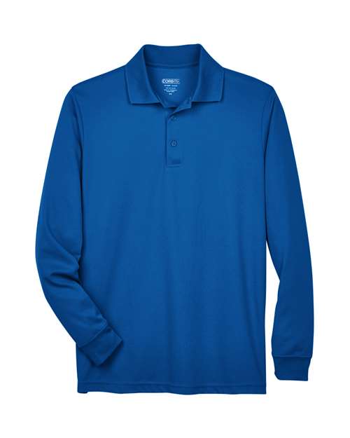 Men's Pinnacle Performance Long Sleeve Piqué Polo — True Royal