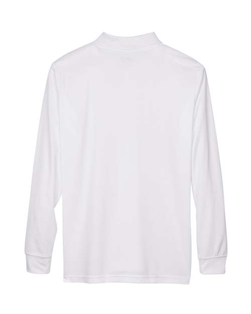 Men's Pinnacle Performance Long Sleeve Piqué Polo — White