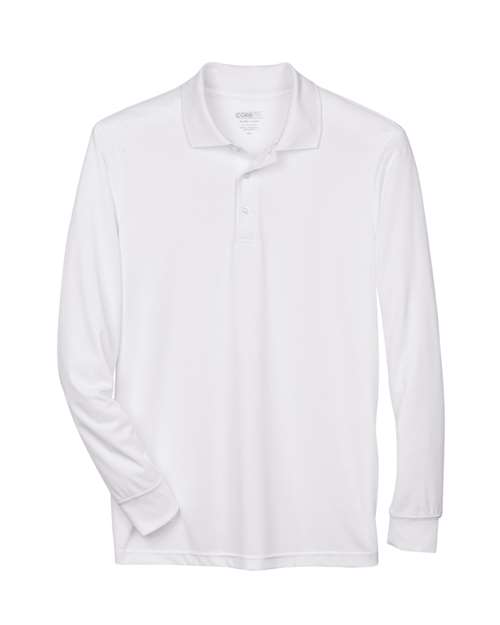 Men's Pinnacle Performance Long Sleeve Piqué Polo — White