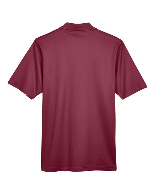 Men's CrownLux Performance® Plaited Polo — Burgundy