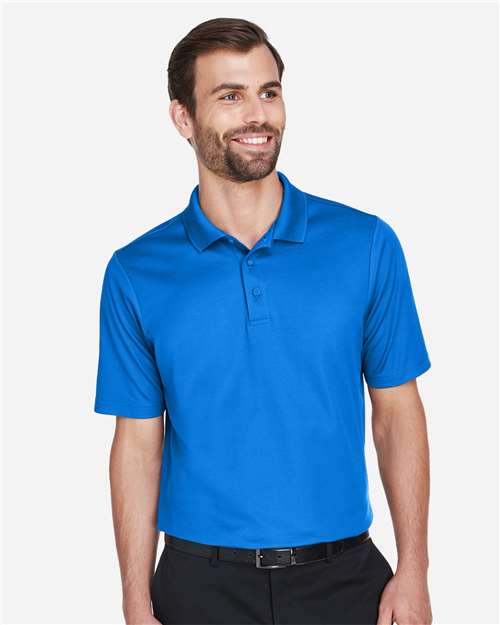 Men's CrownLux Performance® Plaited Polo — French Blue