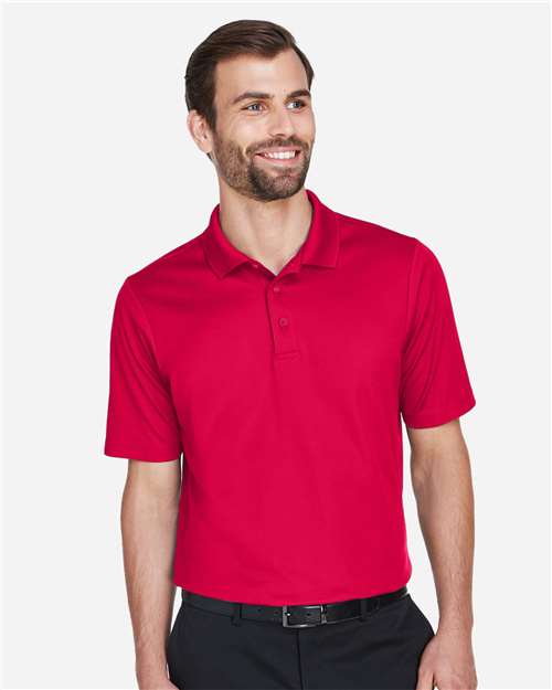 Men's CrownLux Performance® Plaited Polo — Red