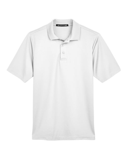 Men's CrownLux Performance® Plaited Polo — White