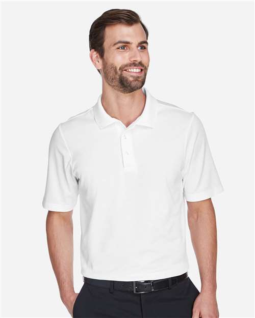 Men's CrownLux Performance® Plaited Polo — White