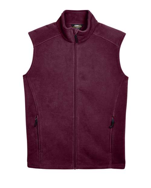 Men's Journey Fleece Vest — Burgundy