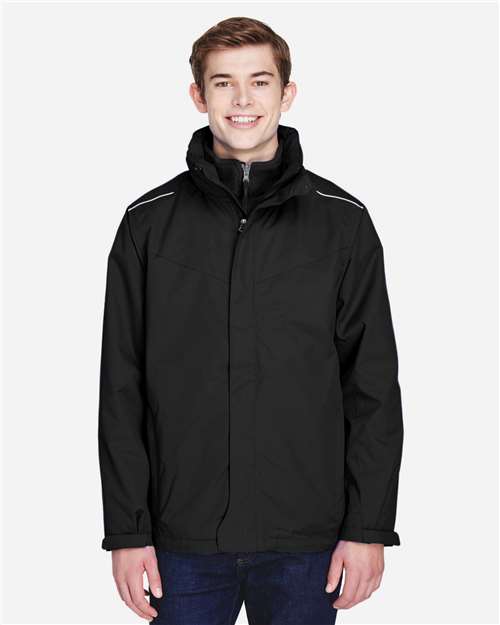 Men's Region 3-in-1 Jacket with Fleece Liner — Black