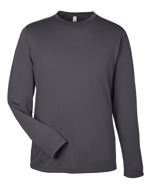 Unisex Capital Long Sleeve Performance T-Shirt — Carbon