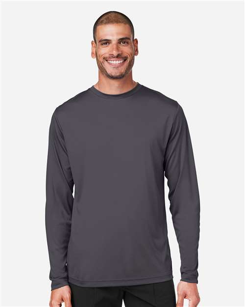 Unisex Capital Long Sleeve Performance T-Shirt — Carbon